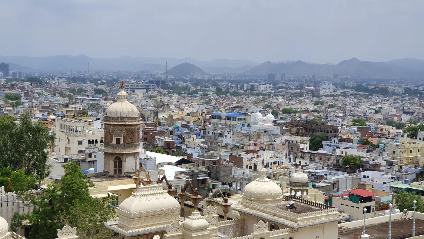 Udaipur vista desde las terrazas del City Palace